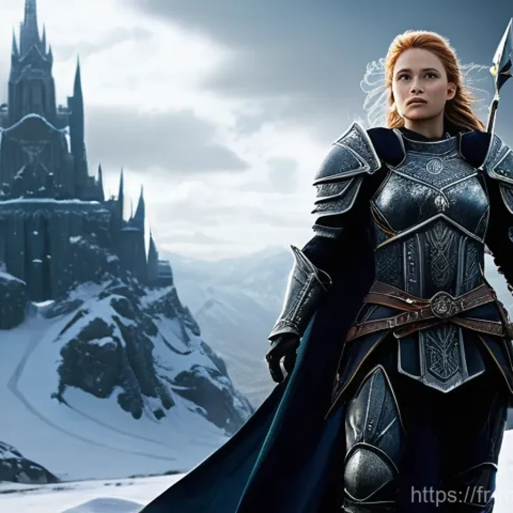 카카오게임즈 인기작 - **Chrono Odyssey: Epic Norse Dark Fantasy Knight**
A highly detailed, epic wide shot of a powerf...